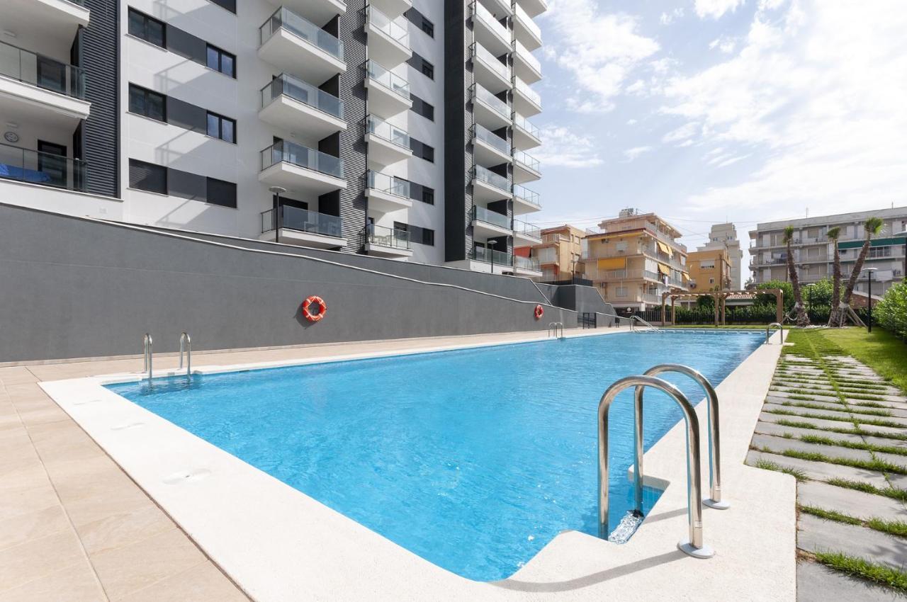 Ferienwohnung Ag Residencial El Alamo Playa de Gandia Exterior foto